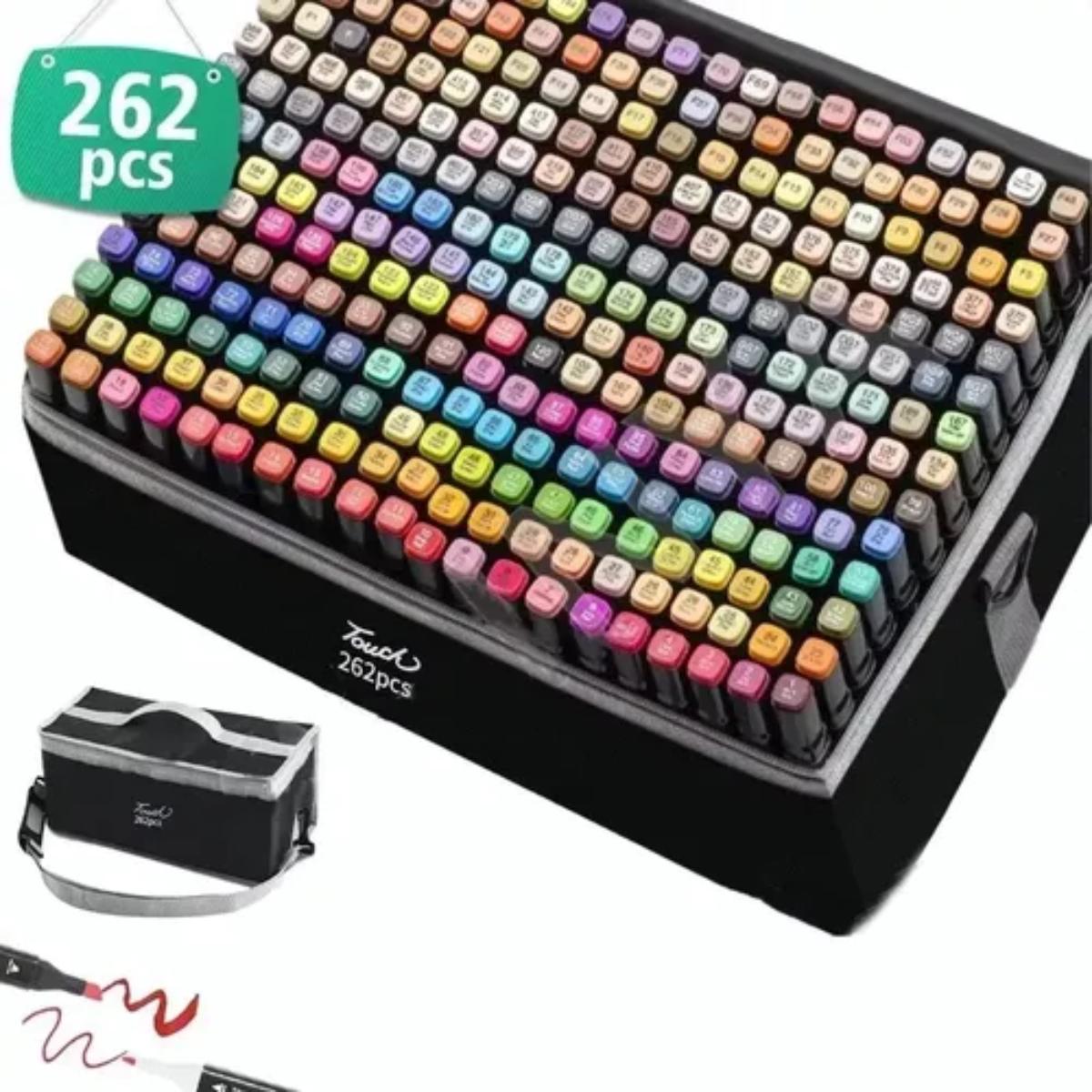 Marcadores Doble Punta 262 Colores Punta